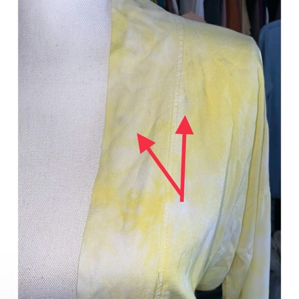 MOMO New York Yellow Tie Dye Kimono Robe | Yellow Robe
